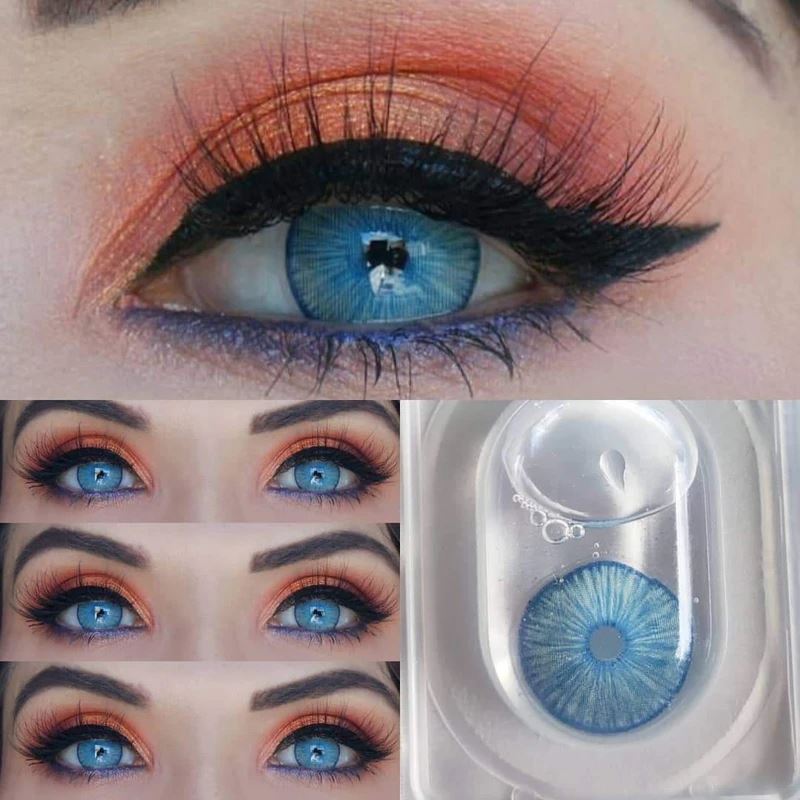 New York Blue Colored Contact Lenses Beauon 