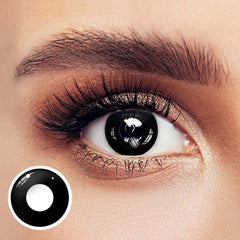 Halloween black block Prescription Colored Contact Lenses