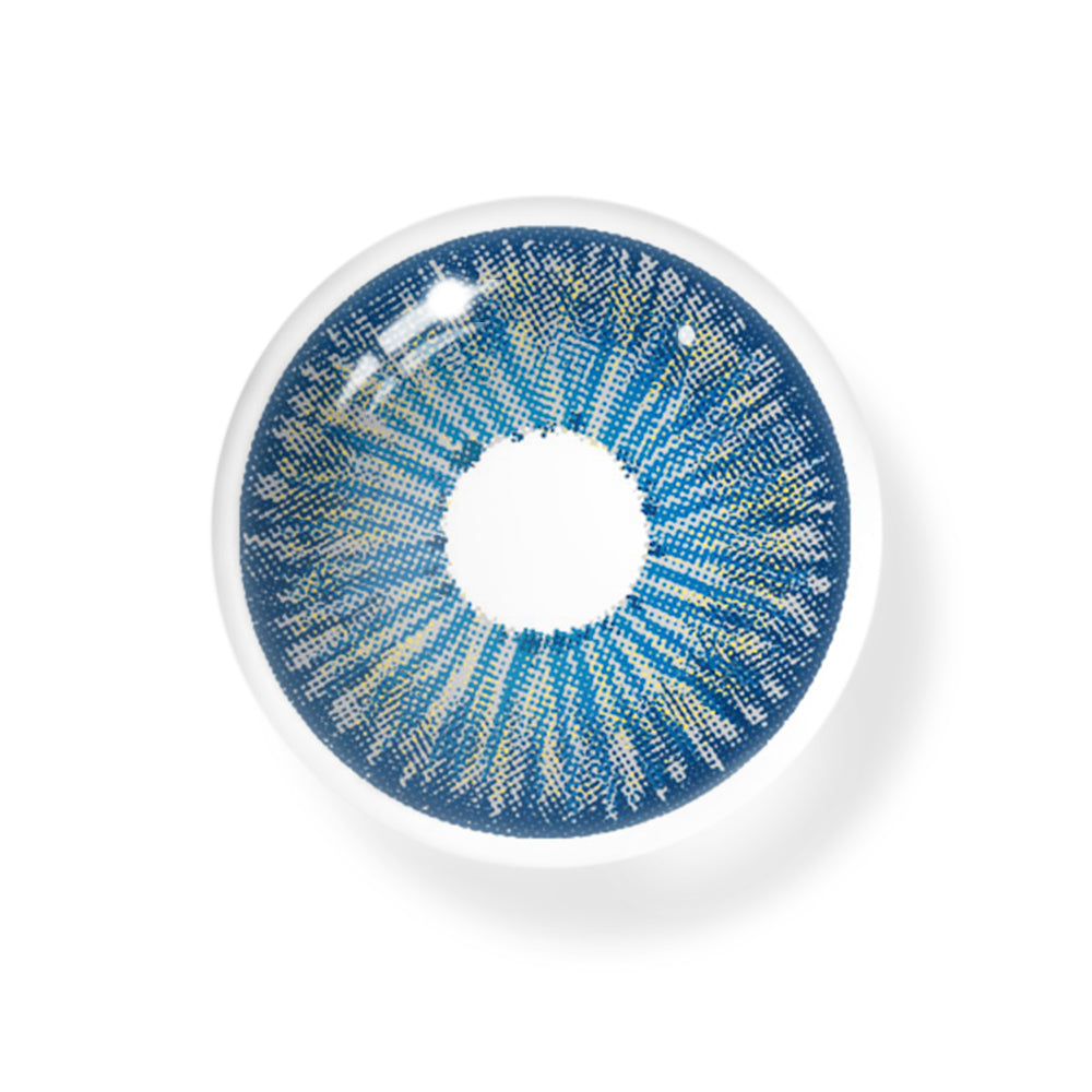 Farbige Kontaktlinsen mit Stärke New York Blau
