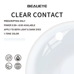 BEAUEYE Tiffany Yearly Clear Contact Lenses