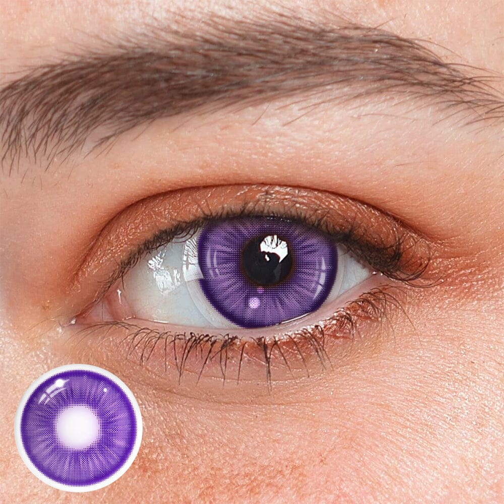 Amaretto Purple Colored Contact Lenses Beauon 