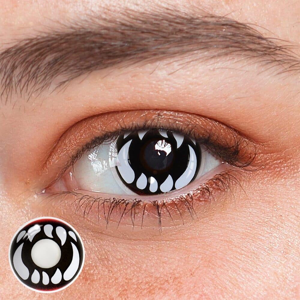 Cosplay Bucktooth White Colored Contact Lenses Beauon 
