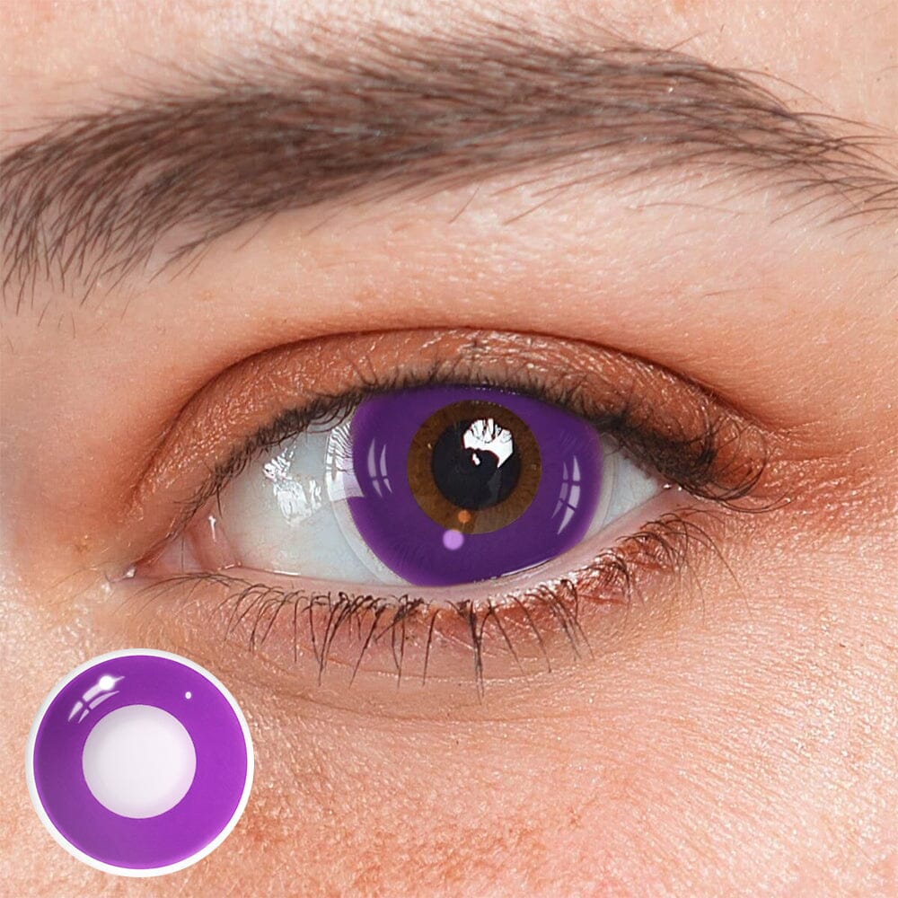 Cosplay Circle Line Purple Colored Contact Lenses Beauon 