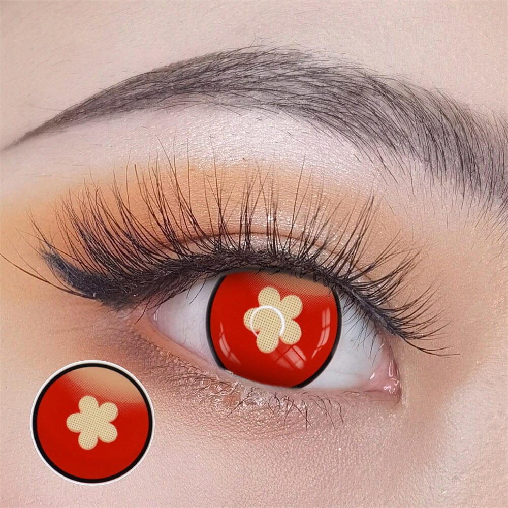 Cosplay Genshin Impact Hutao Red Colored Contact Lenses Beauon 