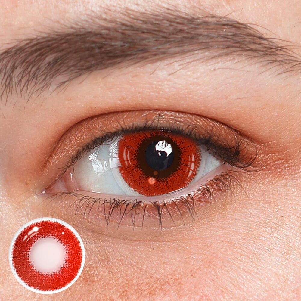 Cosplay Ghost Blood Red Colored Contact Lenses Beauon 