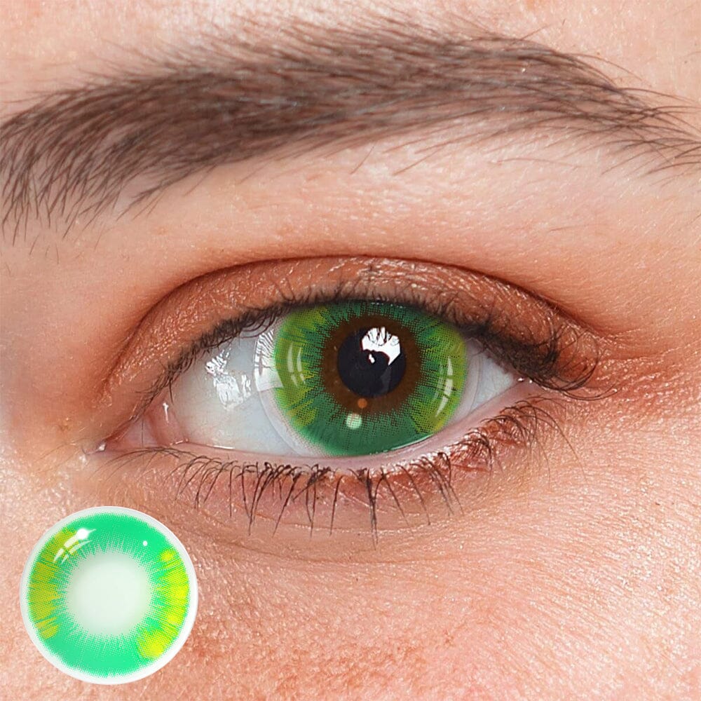 Cosplay Ghost Yellow Green Colored Contact Lenses Beauon 