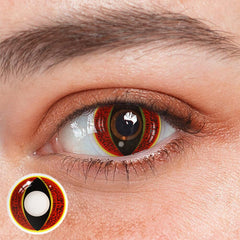 Cosplay Leopard Cat's Eye Red Colored Contact Lenses Beauon 