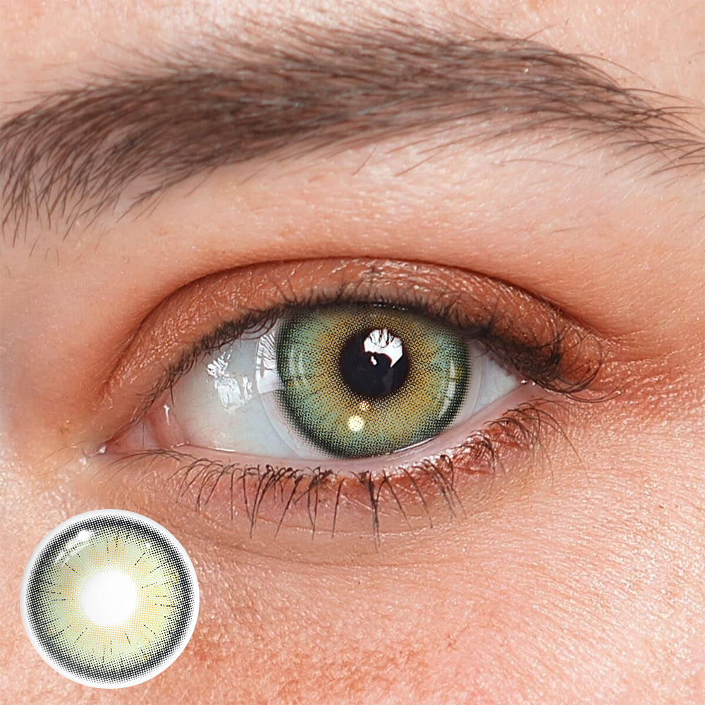 Coral Jade Green Colored Contact Lenses