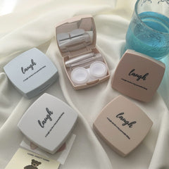 Ins Simple Colored Contact Lens Case