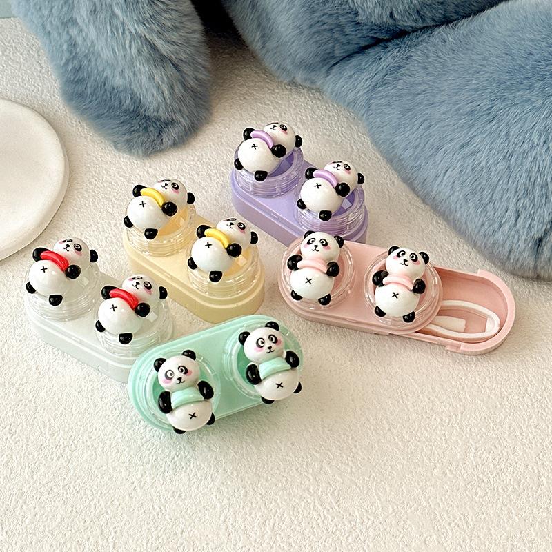 Cartoon Bear Colored Contact Lens Case