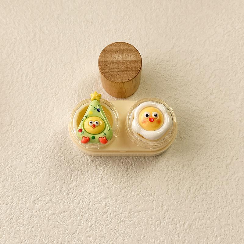 Cute Cartoon Colored Contact Lens Case