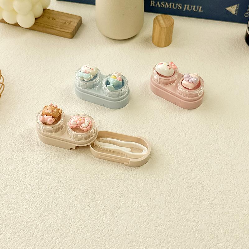 Cute Cartoon Colored Contact Lens Case