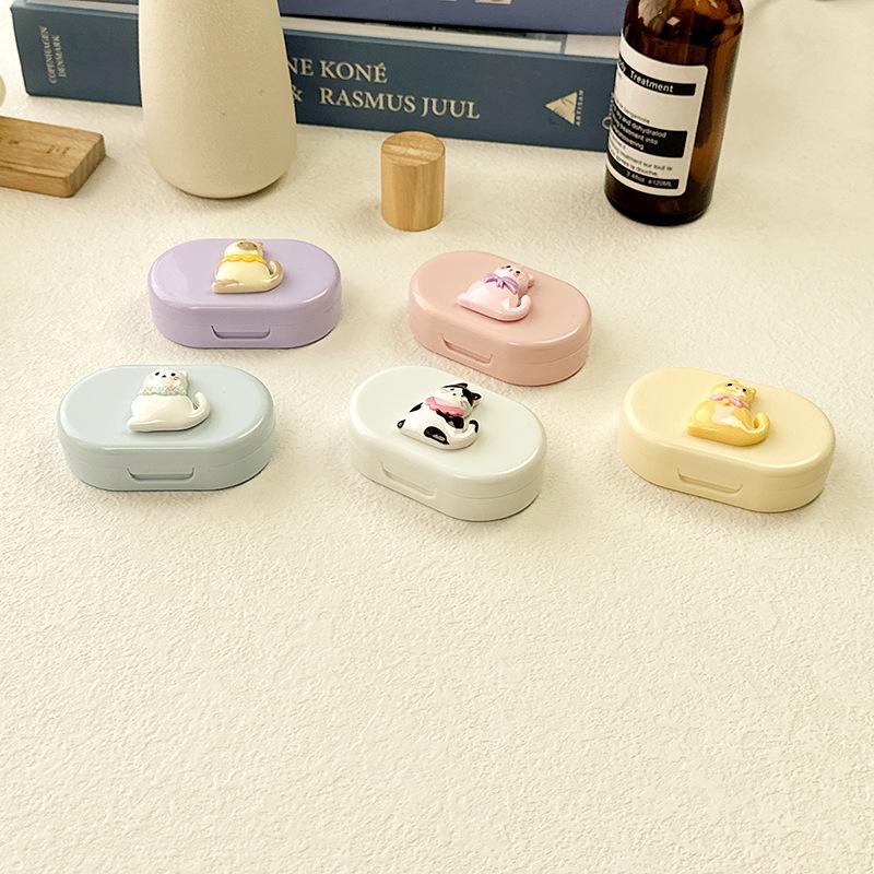 Cartoon DIY Colored Contact Lens Case