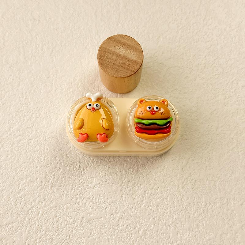 Cute Cartoon Colored Contact Lens Case