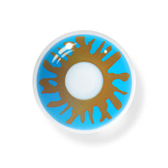 Halloween Crack Blue Colored Contact Lenses