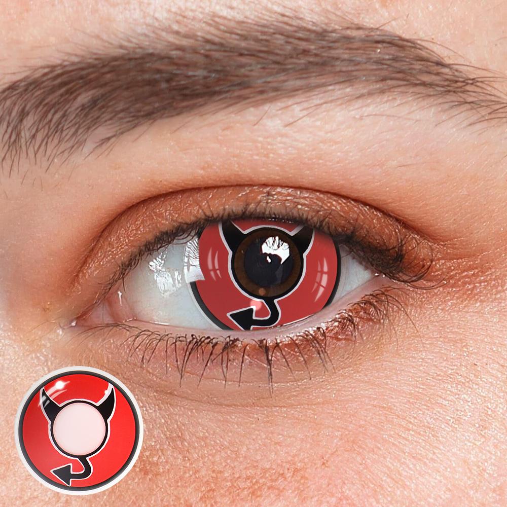 Halloween Little Devil Red Colored Contact Lenses