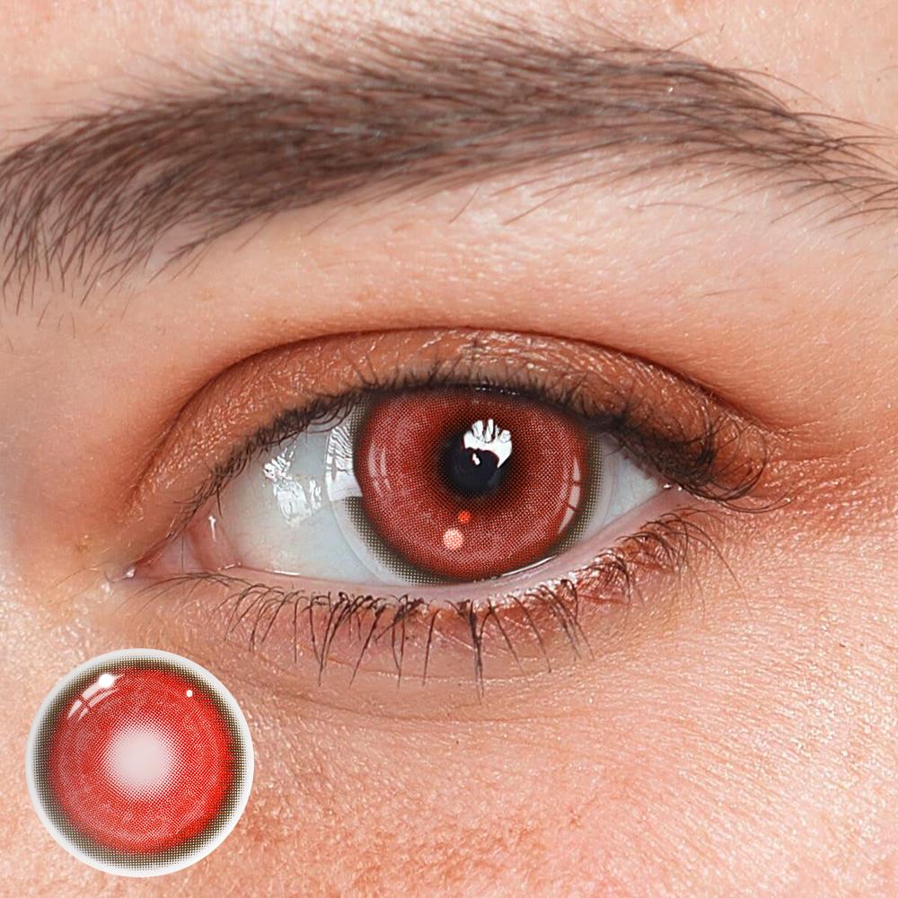 Cosplay KOI Red Colored Contact Lenses