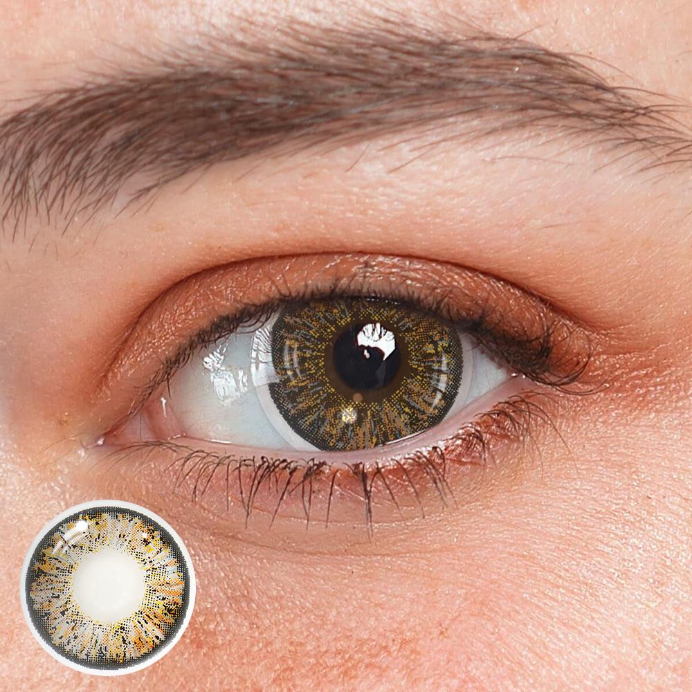 Carnelian Brown Colored Contact Lenses