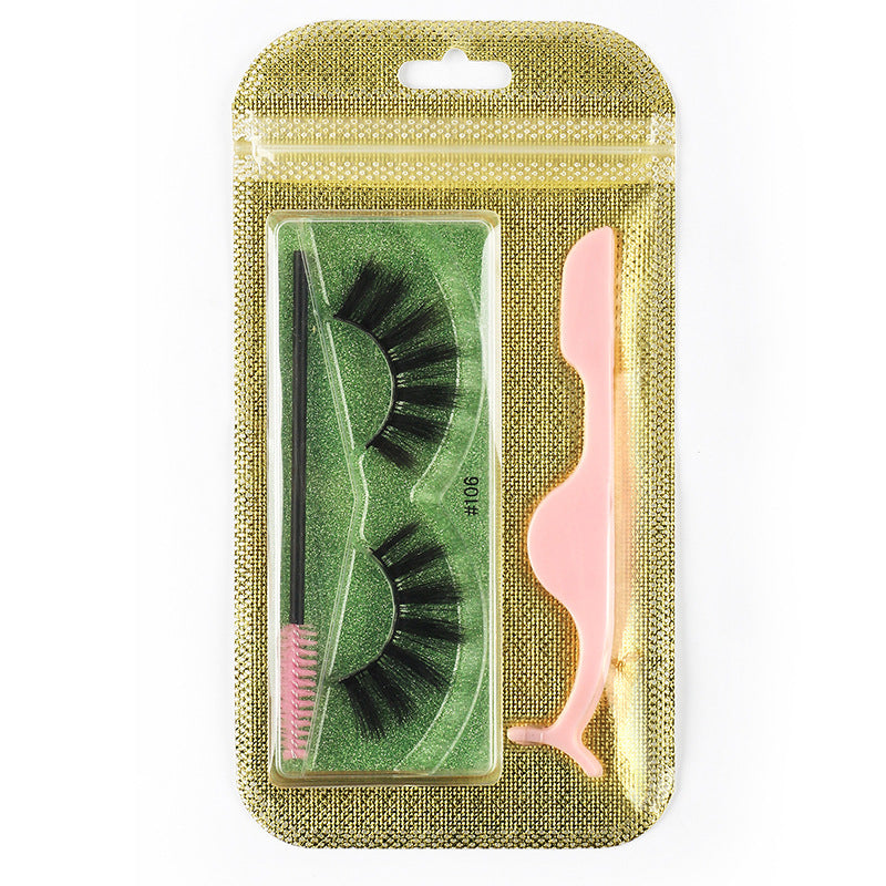 3D Natural Thick Pair 1 Piece Mink Hair Eyelashes Beauon 