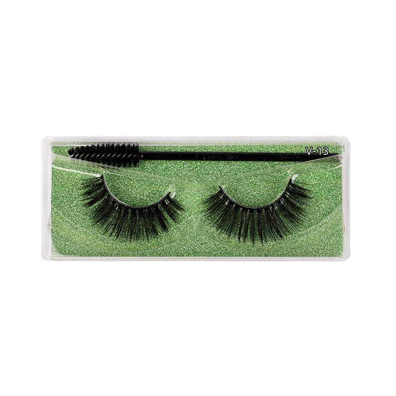 3D Thick False Eyelashes 1 Pair V Series Piece Mink Hair Eyelashes Beauon V13 