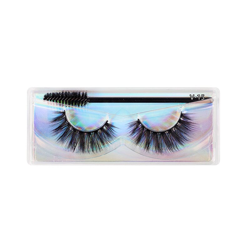 3D Thick False Eyelashes 1 Pair V Series Piece Mink Hair Eyelashes Beauon V15 