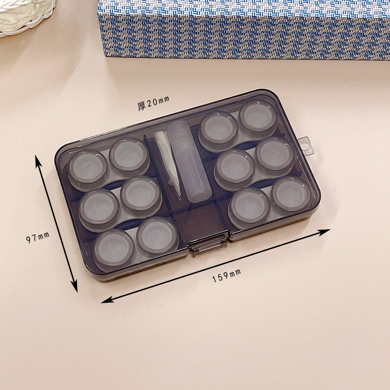 6 Pairs Colored Contact Lens Case Beauon 