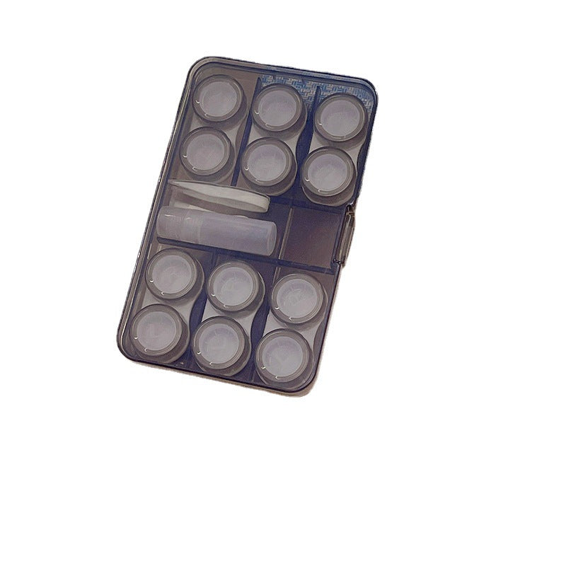 6 Pairs Colored Contact Lens Case Beauon Gray 