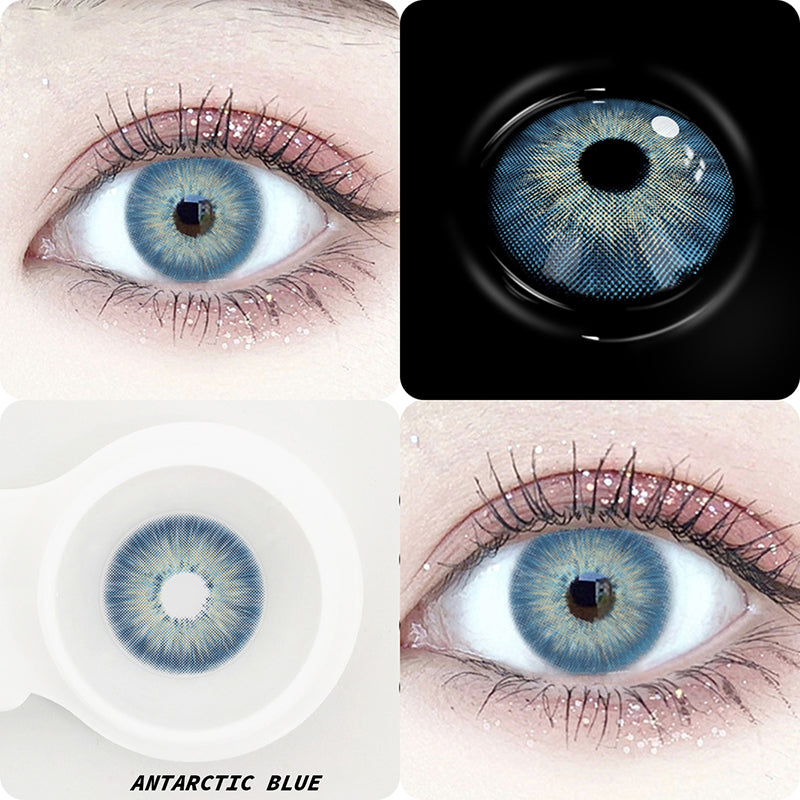 Antarctic Blue Colored Contact Lenses Beauon 