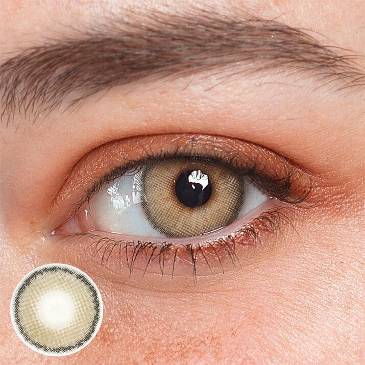 Astrea Brown Prescription Colored Contact Lenses Beauon 