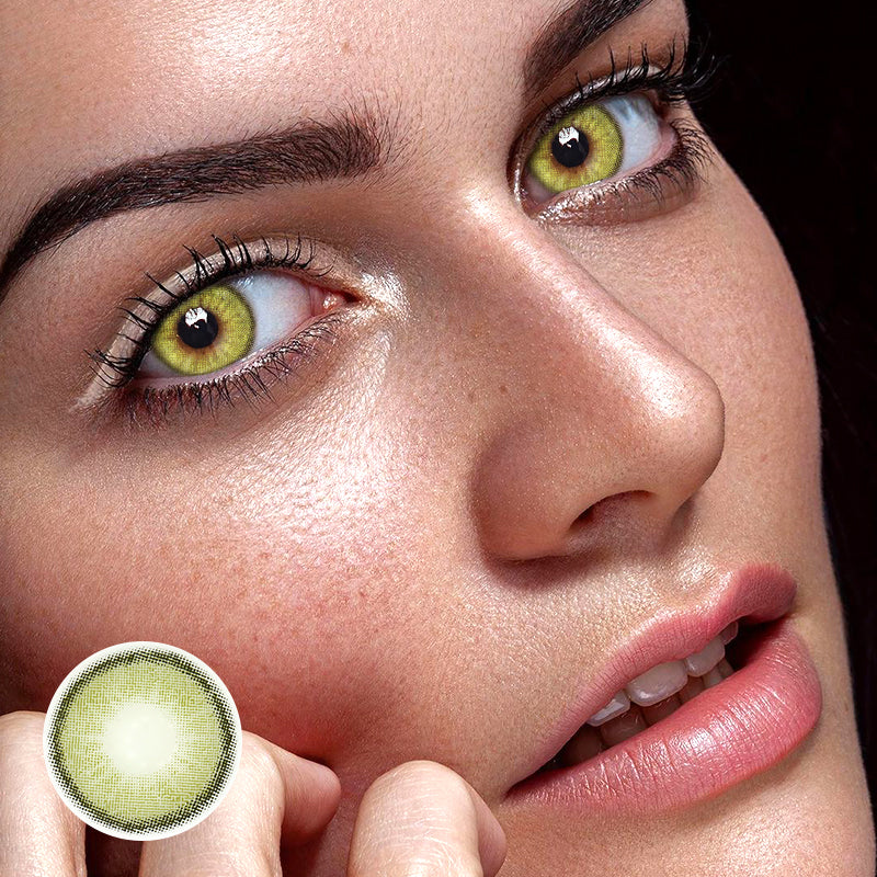 Astrea Oli Green Prescription Colored Contact Lenses Beauon 