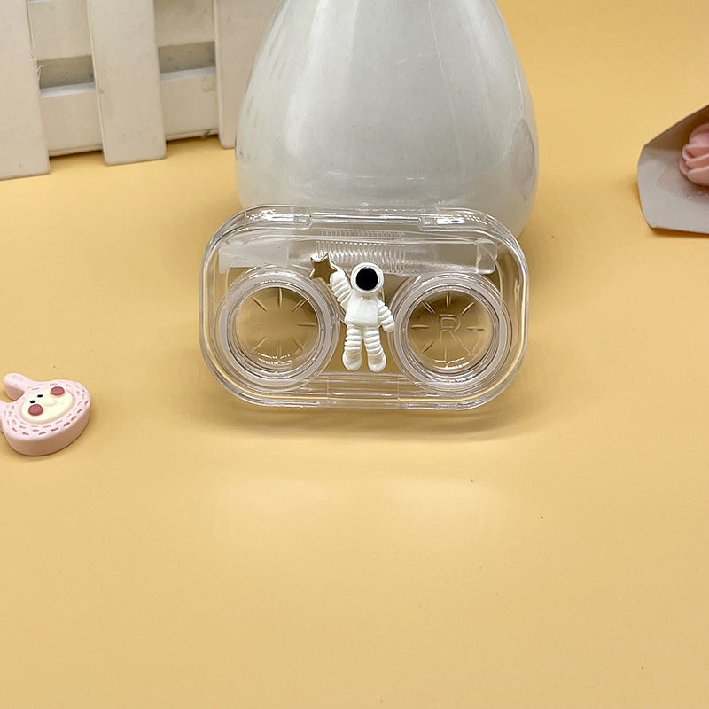 Astronaut Colored Contact Lens Case Beauon Transparent 