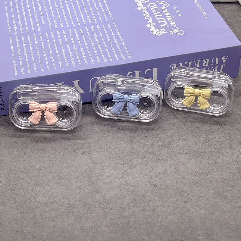 Bowknot Colored Contact Lens Case Beauon Mixed Color 