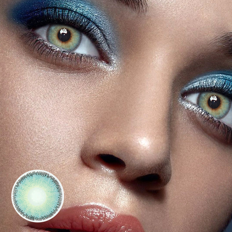 Breena Turquoise Blue Prescription Colored Contact Lenses Beauon 