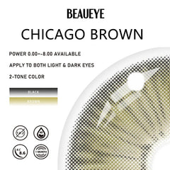 Chicago Grey Prescription Colored Contact Lenses Beauon 