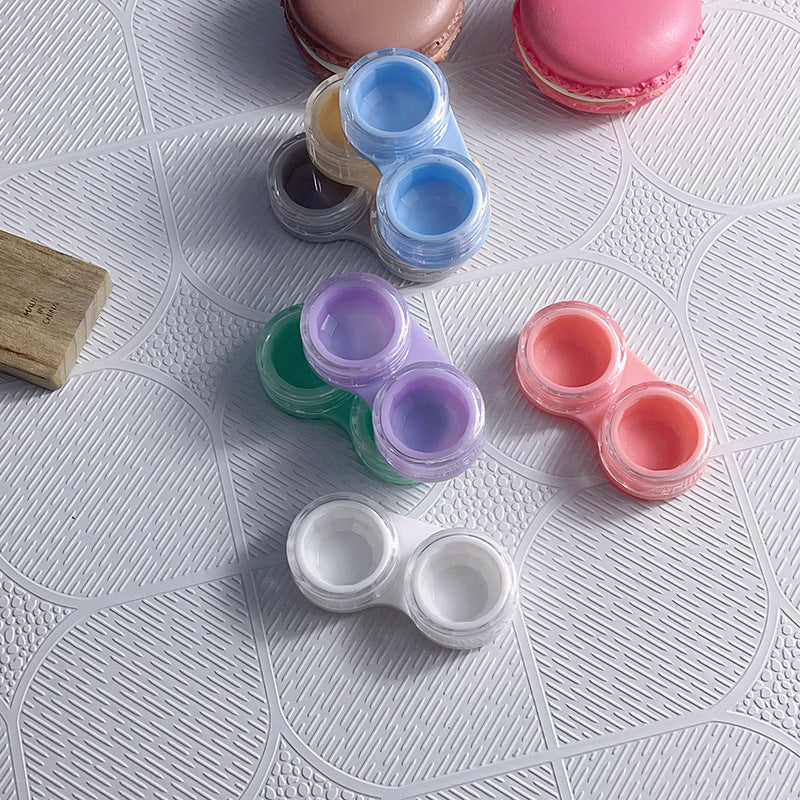 Contracted Colored Contact Lens Case Beauon White 