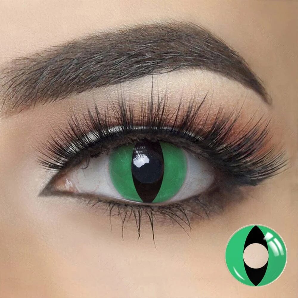 Cosplay Cat Eye Green Colored Contact Lenses Beauon 