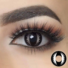 Cosplay Cat Eye Lash White Colored Contact Lenses Beauon 