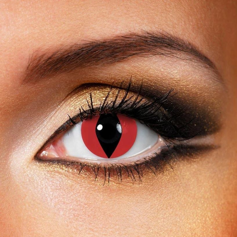Cosplay Cat Eyes Red Colored Contact Lenses Beauon 