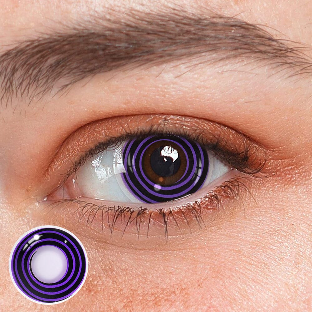 Cosplay Circle Line Black Purple Colored Contact Lenses Beauon 