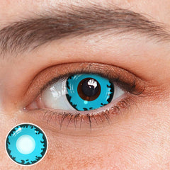 Cosplay Demonlord Mammon Blue Colored Contact Lenses Beauon 