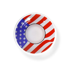Cosplay Flag America Red Colored Contact Lenses Beauon 
