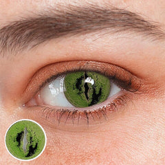 Cosplay Giant crocodile green Colored Contact Lenses Beauon 