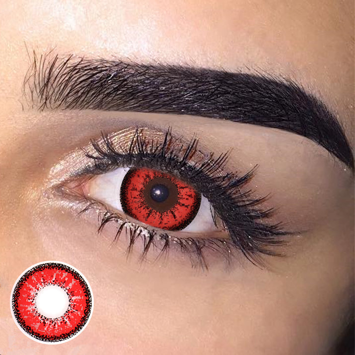 Cosplay ICE Red Colored Contact Lenses Beauon 