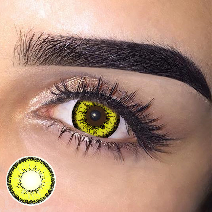 Cosplay ICE Yellow Colored Contact Lenses Beauon 