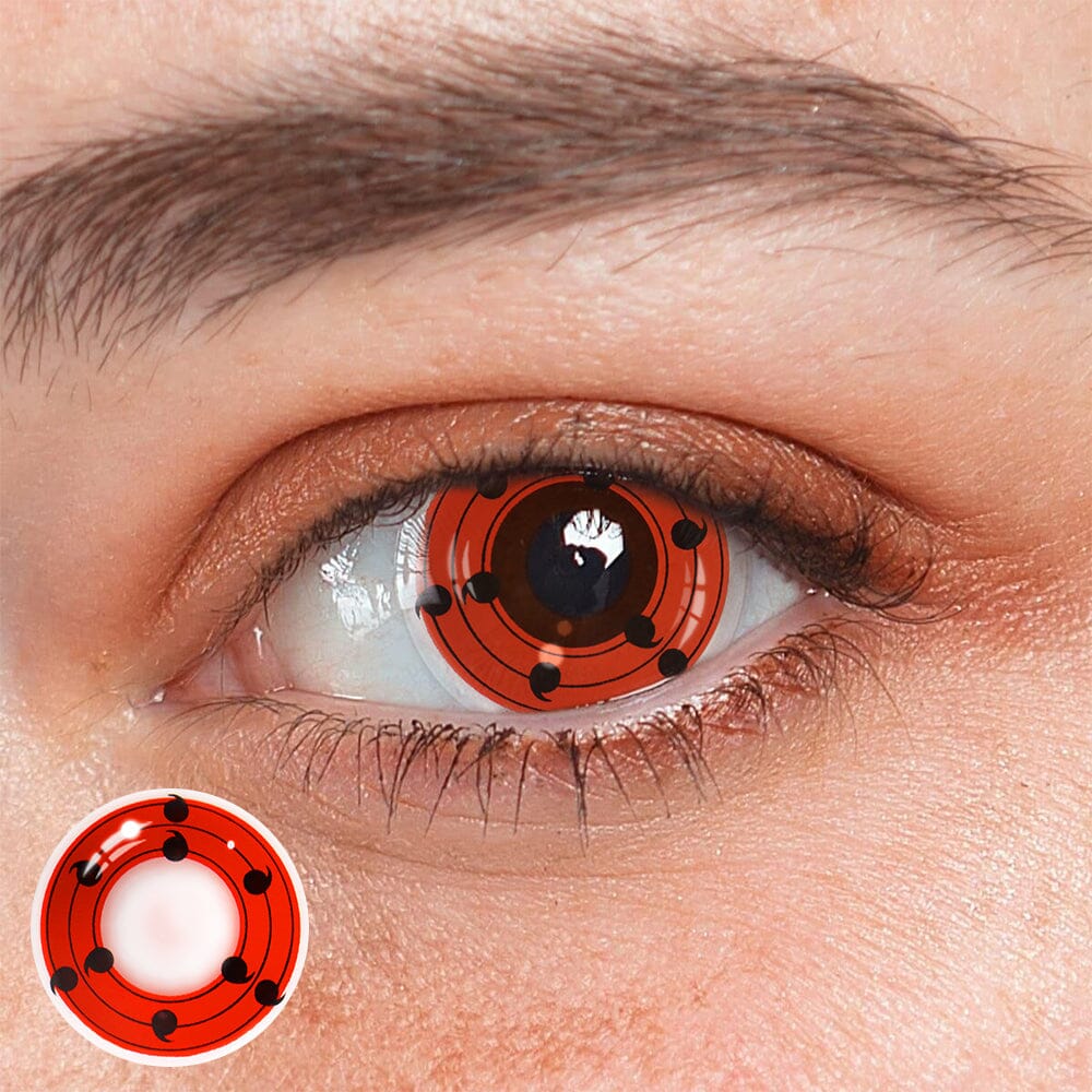 Cosplay NARUTO Innegan Red Prescription Colored Contact Lenses Beauon 