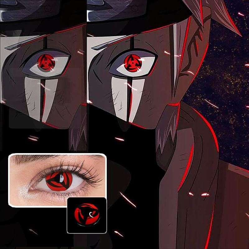 Cosplay Naruto Red Sasuke Sharingan Colored Contact Lenses Beauon 