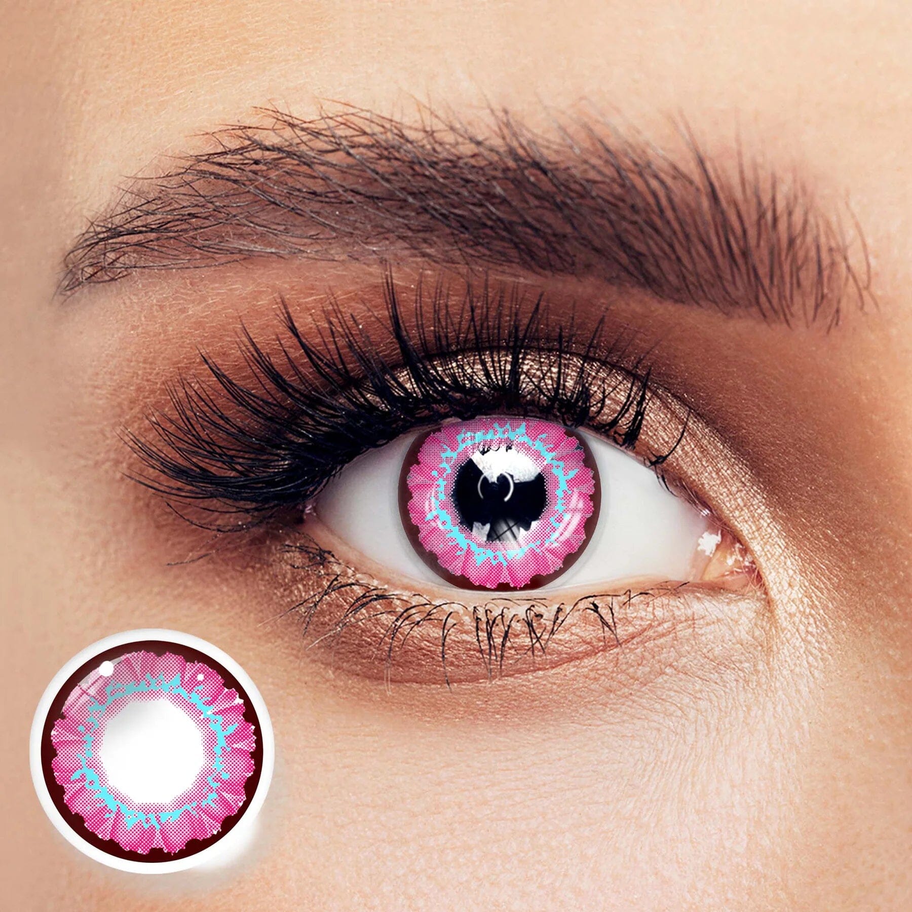 Cosplay Pink Love Pink Colored Contact Lenses Beauon 