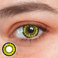Cosplay Queen Yellow Prescription Colored Contact Lenses Beauon 