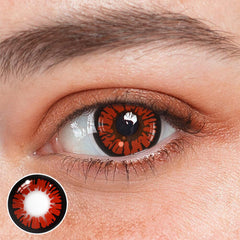 Cosplay Spark Red Colored Contact Lenses Beauon 