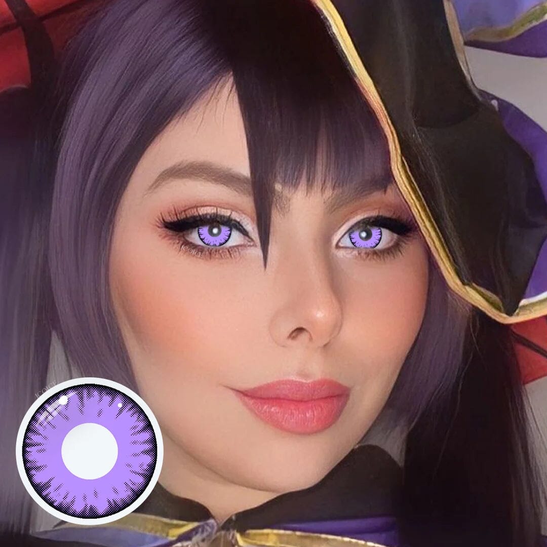 Cosplay The Eye Of Lucifer Purple Prescription Colored Contact Lenses Beauon 